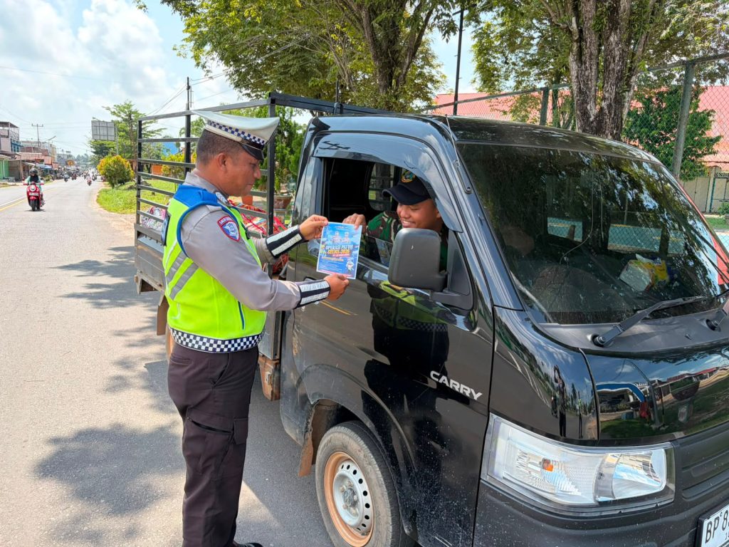Jelang Operasi Patuh Seligi 2026, Satlantas Polres Lingga Gencarkan Sosialisasi kepada Pengendara