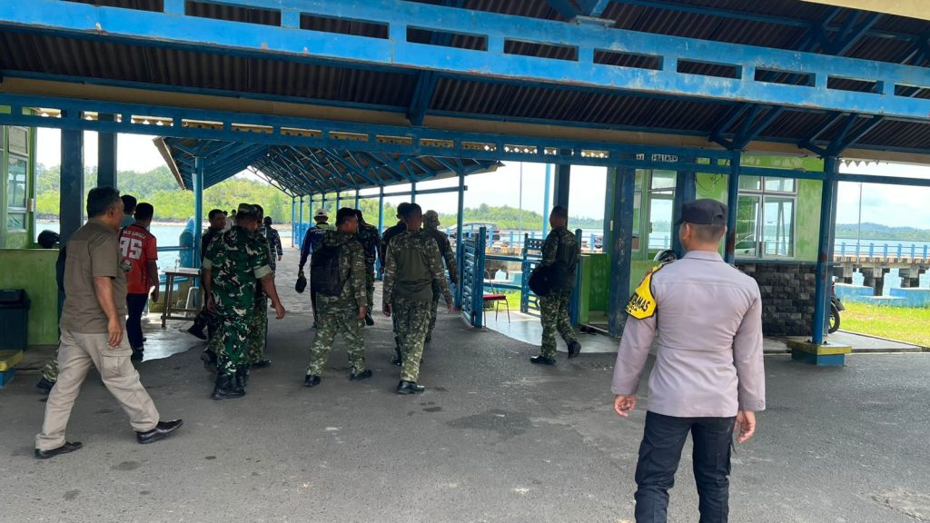 Polres Lingga Amankan Kepulangan Pangkogabwilhan I di Pelabuhan Sungai Tenam